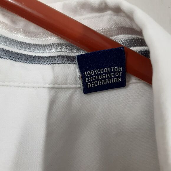 Robert Graham Adult Men's L White Long Sleeve Button Up Shirt - Picture 7 of 12